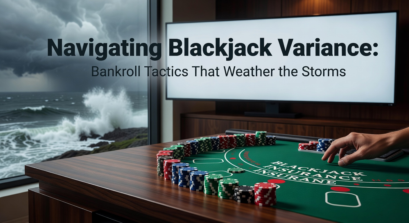Grafik einer schwankenden Linie, die die typischen Bankroll-Schwankungen im Blackjack darstellt, mit Spitzen und Tälern über viele Hände hinweg
