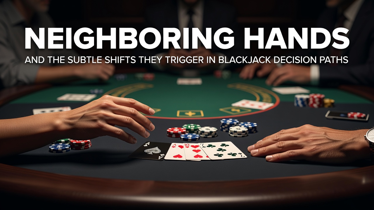 Blackjack-Tisch mit mehreren Spielern und sichtbaren Karten der Nachbarhände